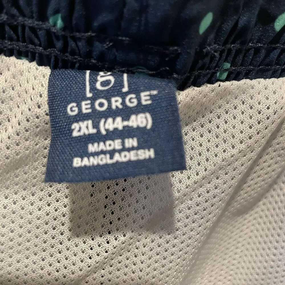 MEN’S Swim Shorts George Above the Knee UPF50  Big and Tall 2XL 44/46 NWT
